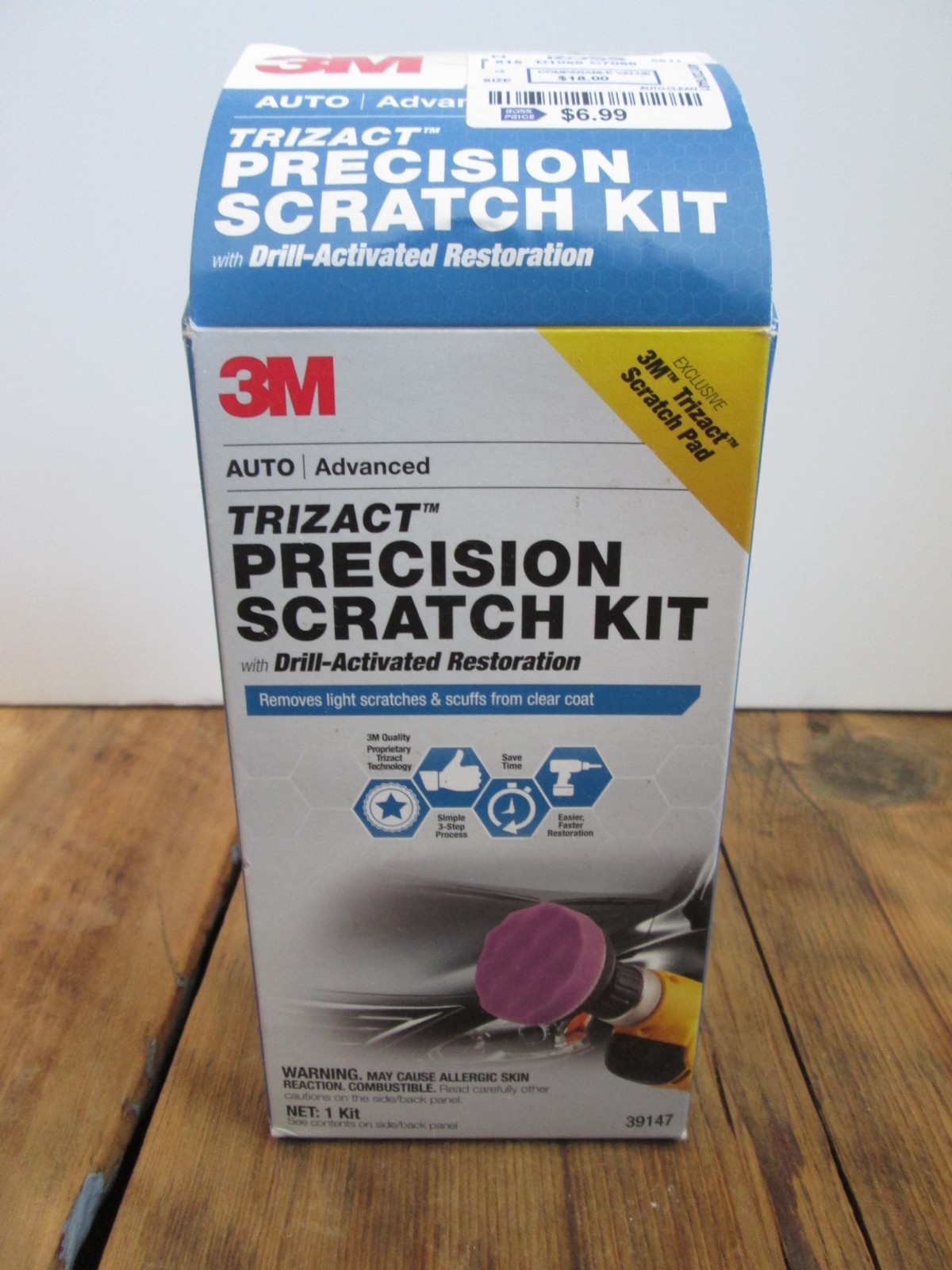 NEW 3M Trizact Precision Scratch Kit AUTO Advanced Drill Activated #39147