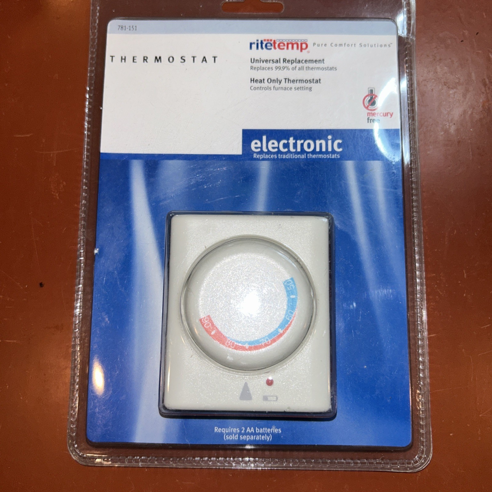 Ritetemp Heat Only Thermostat Universal - Model 8095