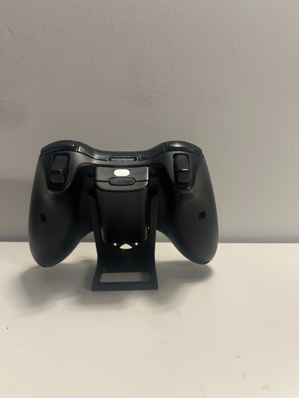 Official OEM Microsoft Xbox 360 Wireless Controller Black White W/ Stand Tested