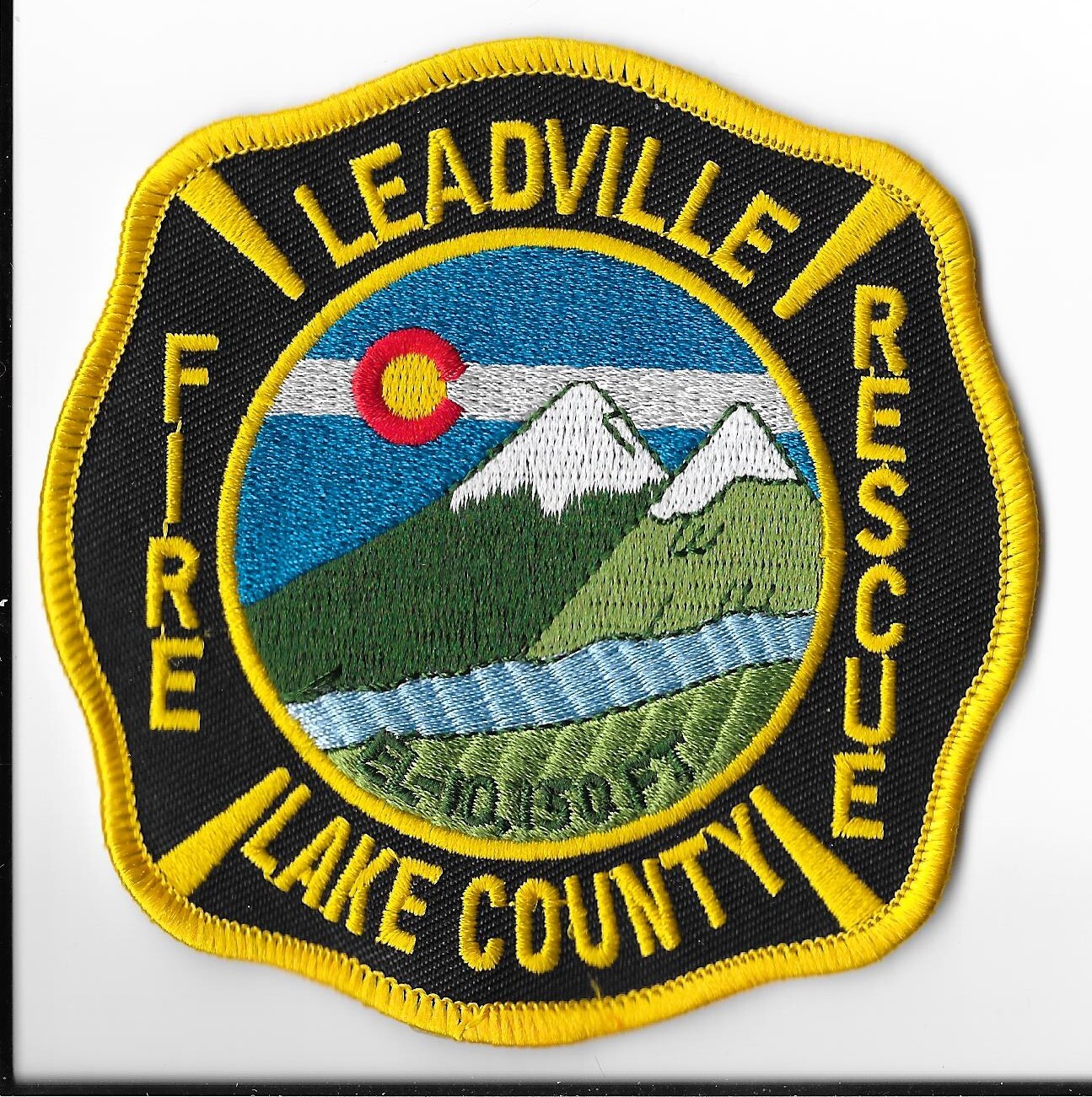 Leadville Lake County Fire Rescue, Colorado Shoulder Patch V1