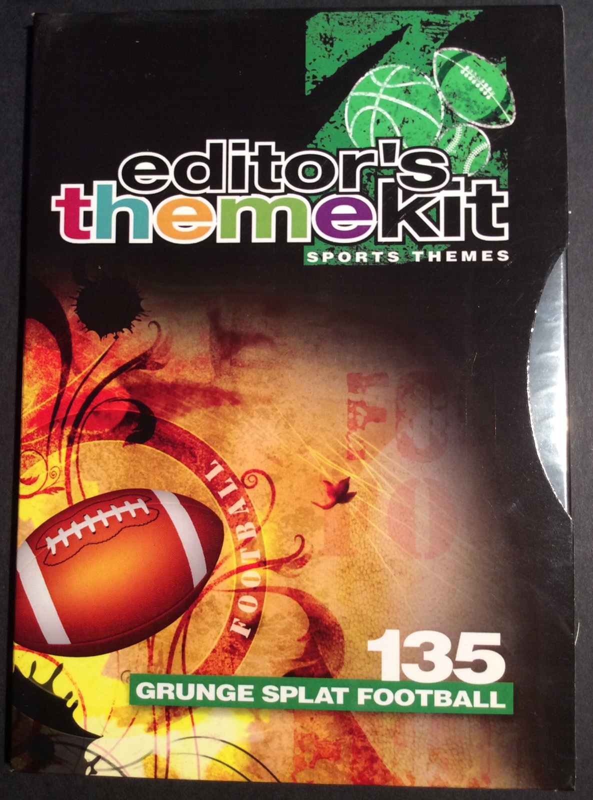 Digital Juice Editor’s Themekit 135 Grunge Splat Football