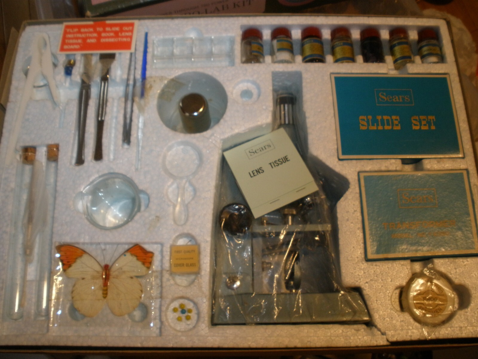Vintage Sears Zoom Micro-Lab Kit Master Microscope Kit 6378-A