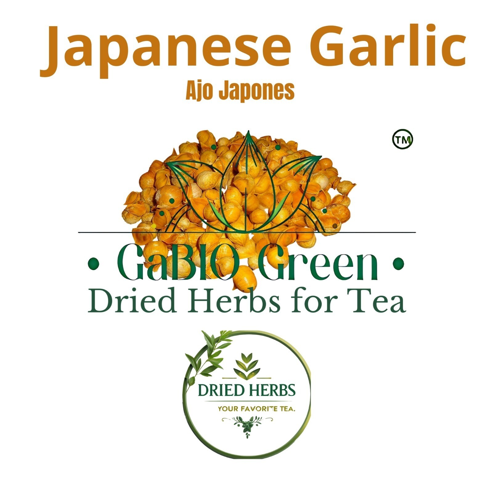 Ajo Japones 100% Natural, AJO CHINO, Vegan, Wild Crafted japanese garlic