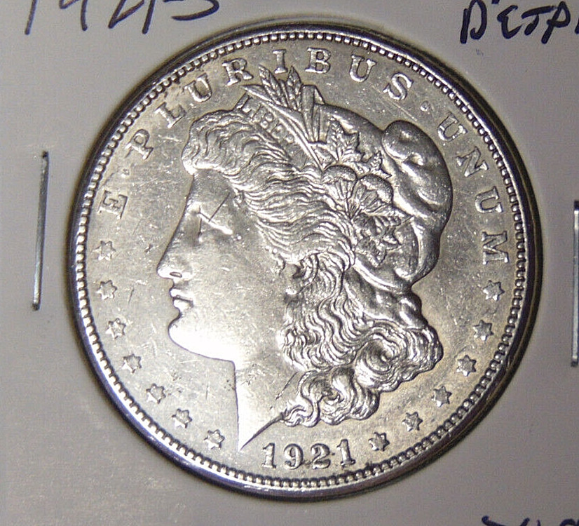 AU Detail 1921-S Morgan Silver Dollar About Uncirculated San Francisco (63024)