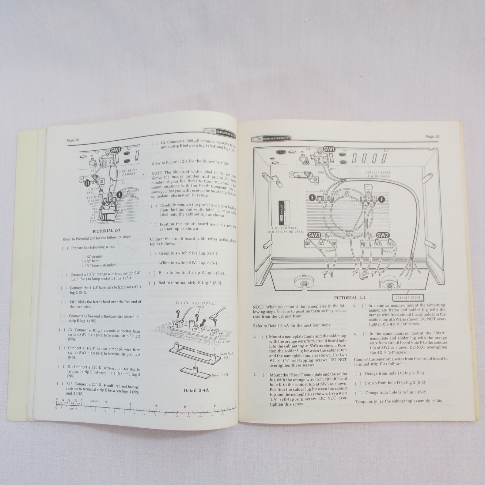 1976 Heathkit Manual GD-1380 Video Game System