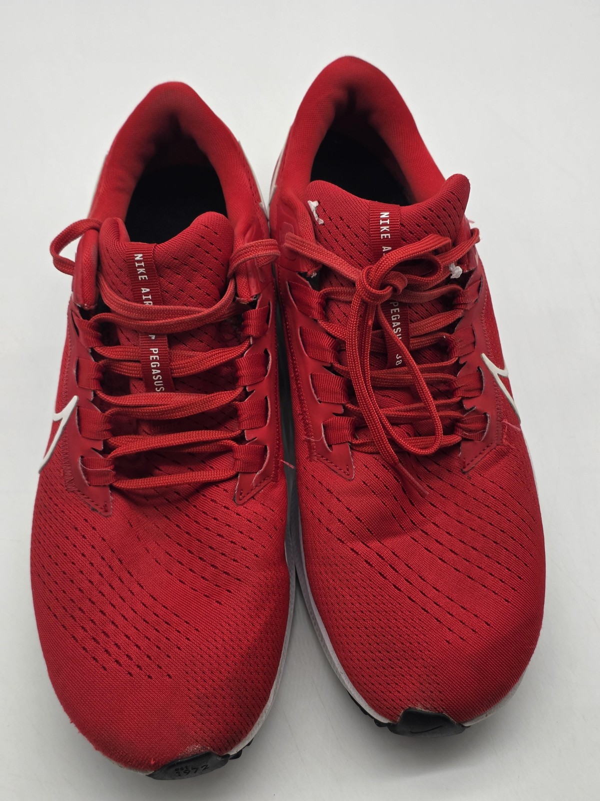 Nike Air Zoom Pegasus 38 Shoes Mens Size 11.5 Red Damaged Sneakers Cz1893-600