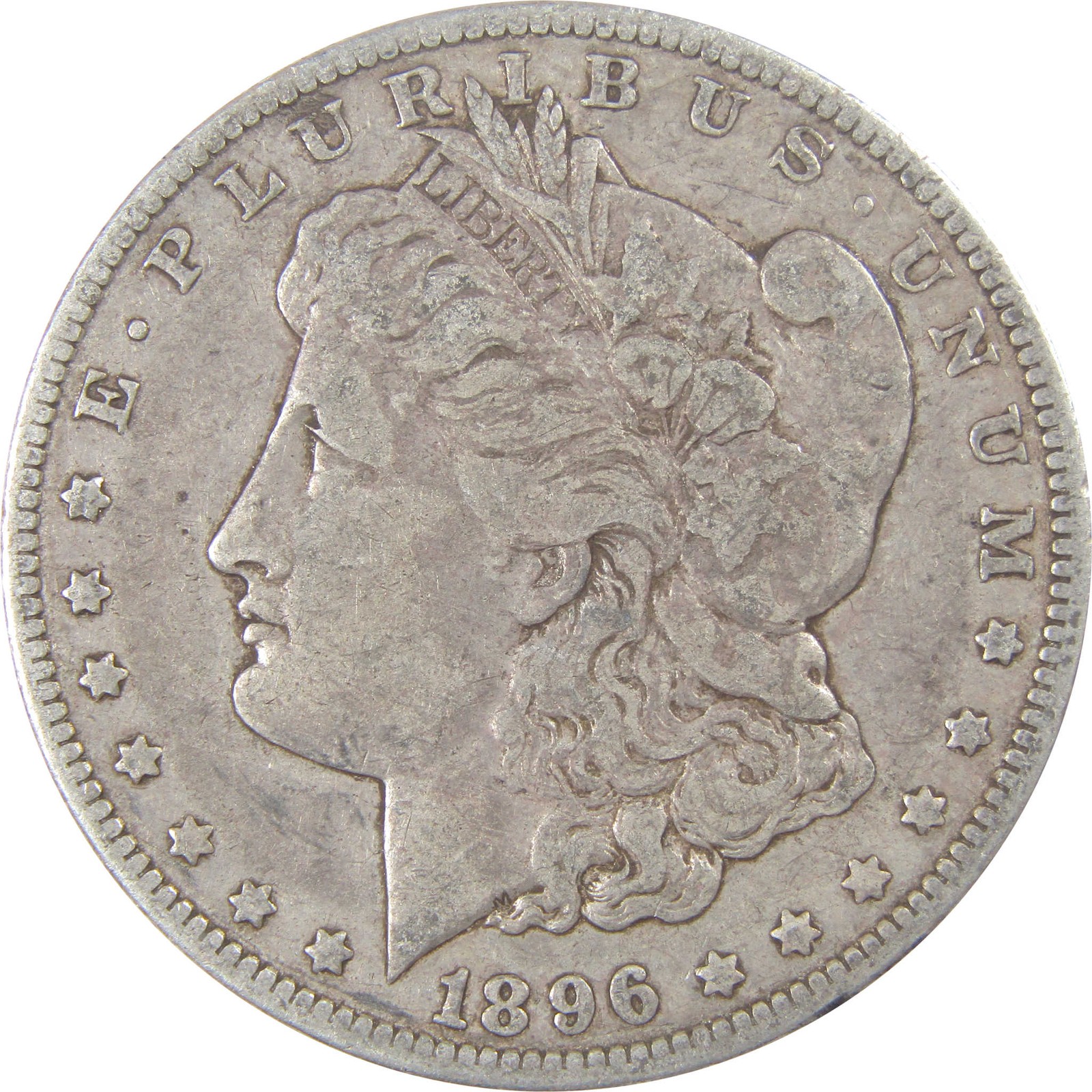 1896 O Morgan Silver Dollar F Fine Details $1 Coin SKU:I24709