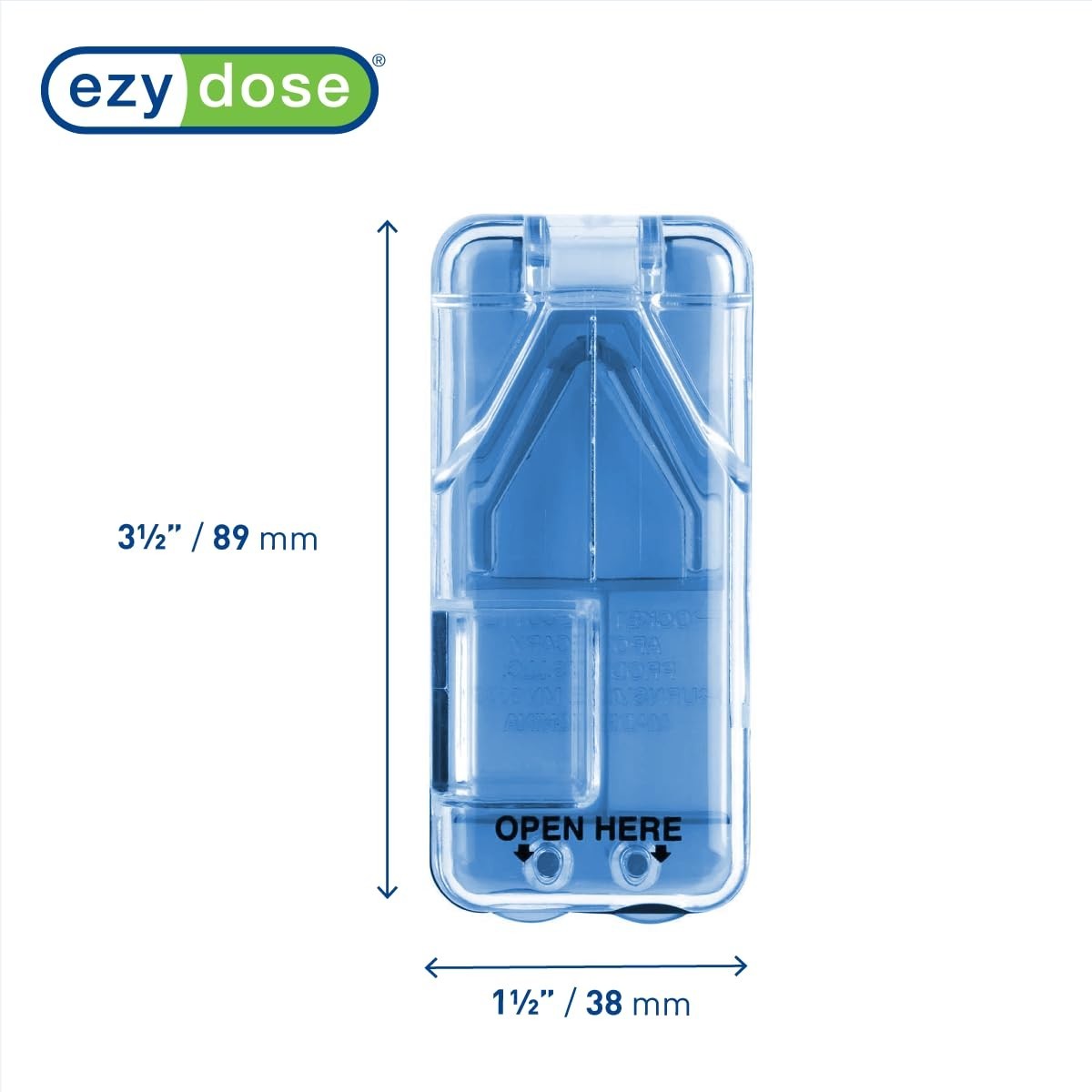 Ergonomic Pill Splitter with Built-in Storage for Tablets & Vitamins – BPA-Free
