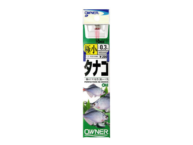 ** OWNER TANAGO Hook Gokusho Extremely small Leader #0.3(about 1.2lb) 45cm 6pcs