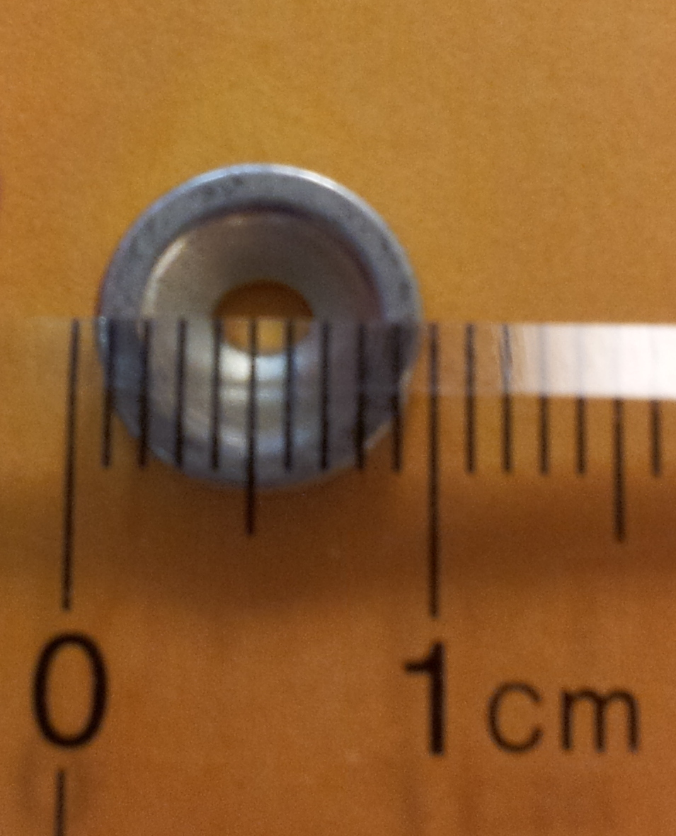 5 Round Rare Earth 3/8 Disk Magnet with Center Hole