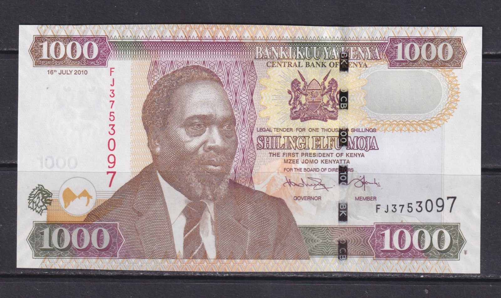 KENYA - 2010 1000 Shillings UNC Banknote
