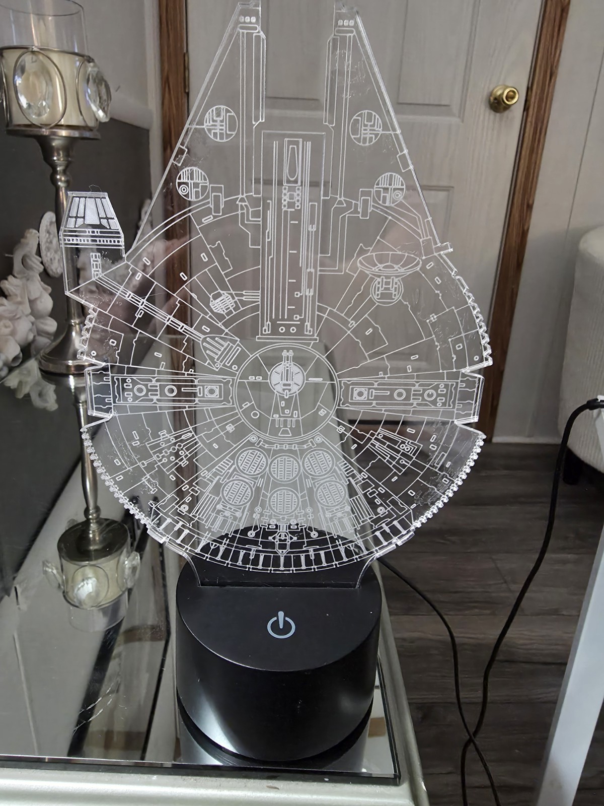 Star Wars Millennium Falcon Night Light New 3D LED Multicolor
