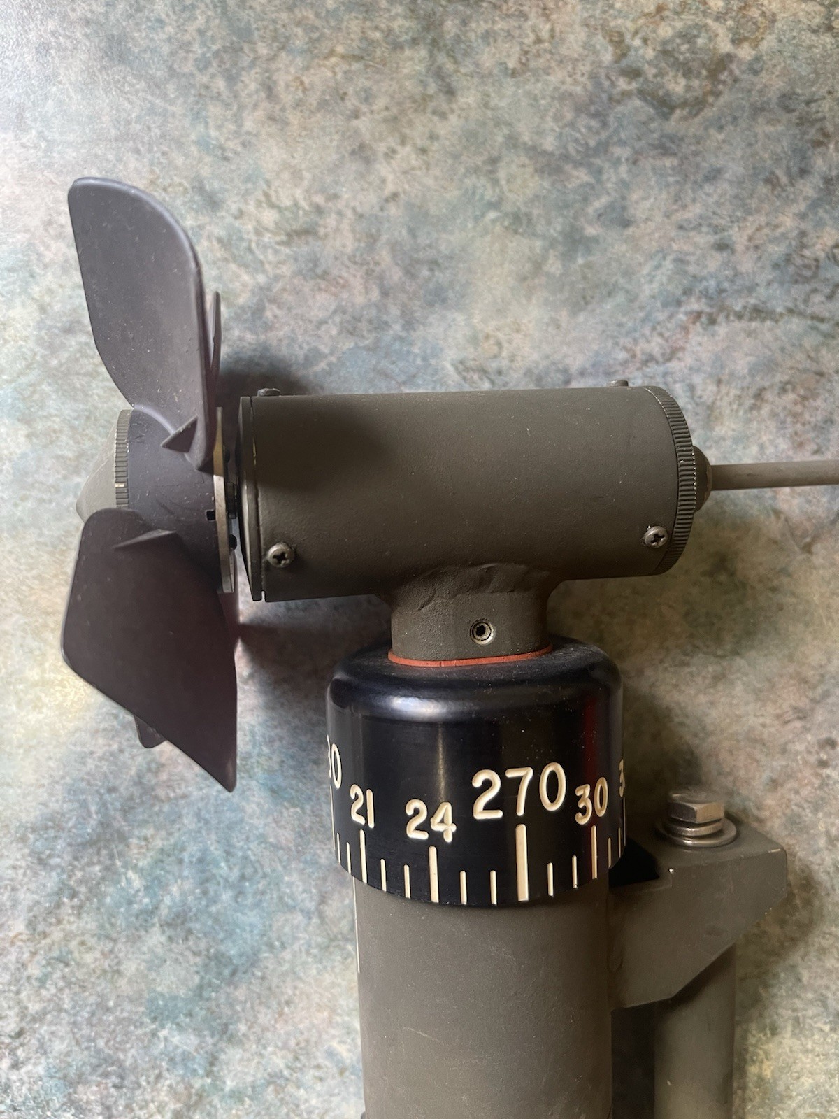 vintage military anemometer (wind meter)speed With Compass