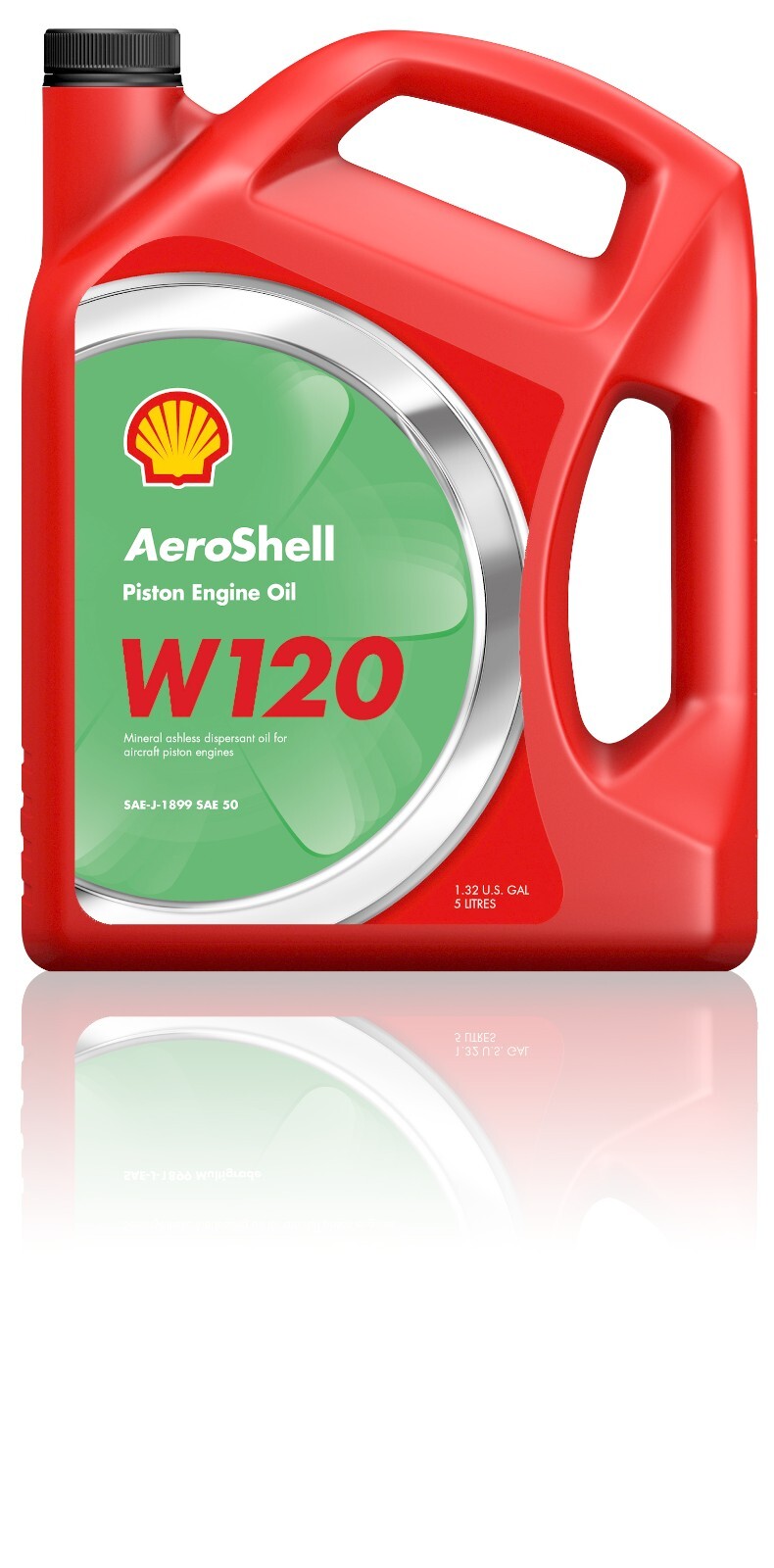 AeroShell W120 Piston Engine Aircraft Oil 5L Jug - Free Shipping! - SAE 60