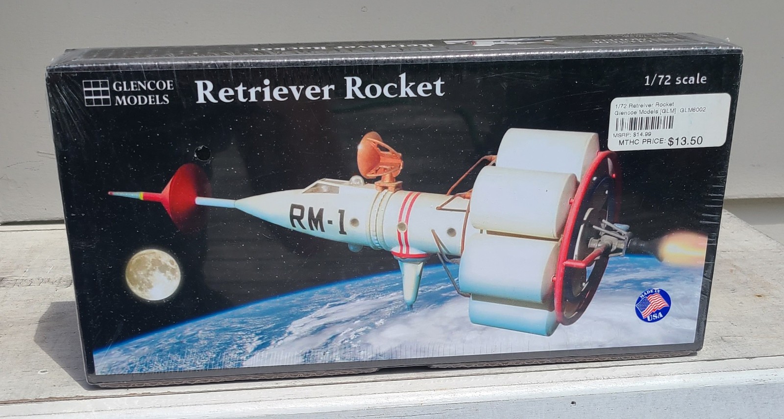 Glencoe Models Retriever Rocket  1/72 Space Model Kit 2016 Version #06002 New