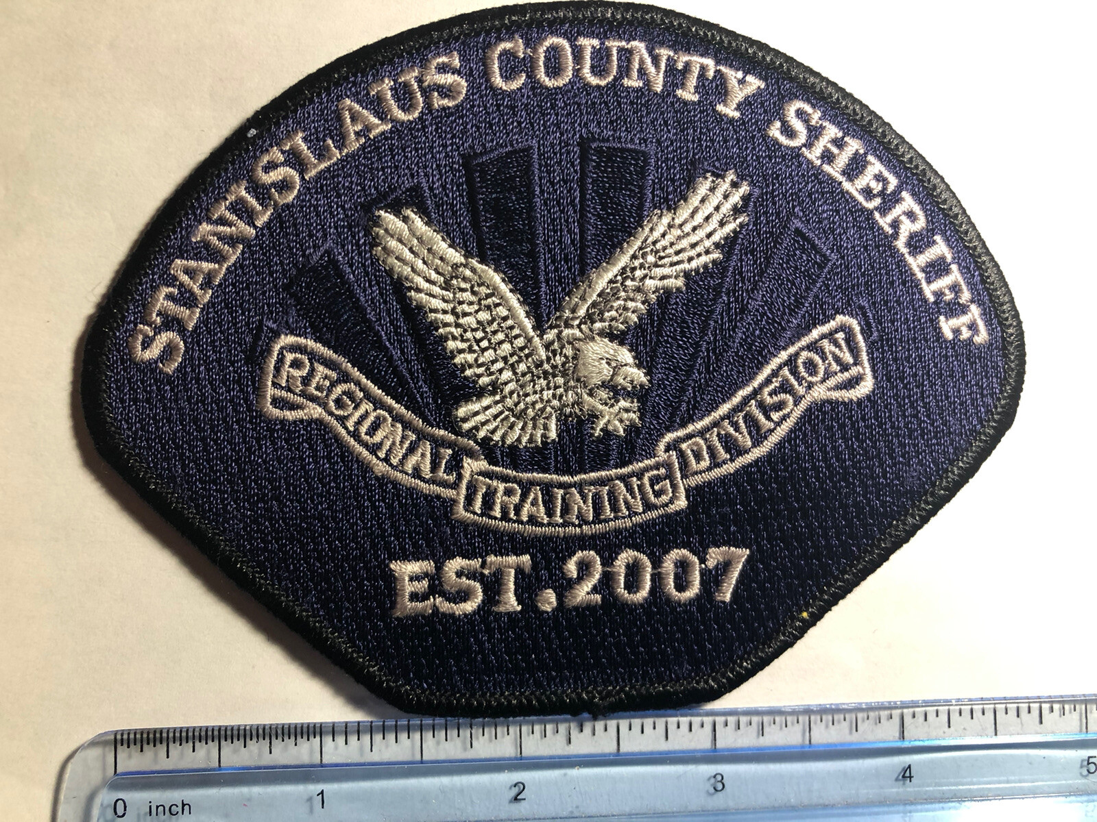 Stanislaus County California Sheriff Training Division Patch ~ RARE