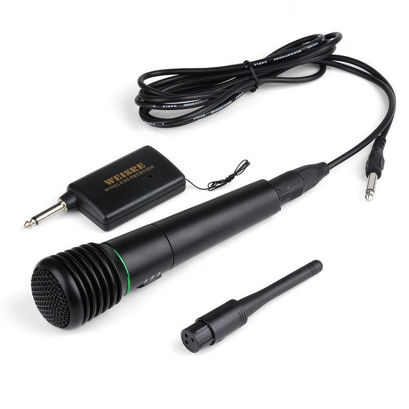 Wired&Wireless 2in1 Handheld Microphone Mic Receiver System for Singing Party US