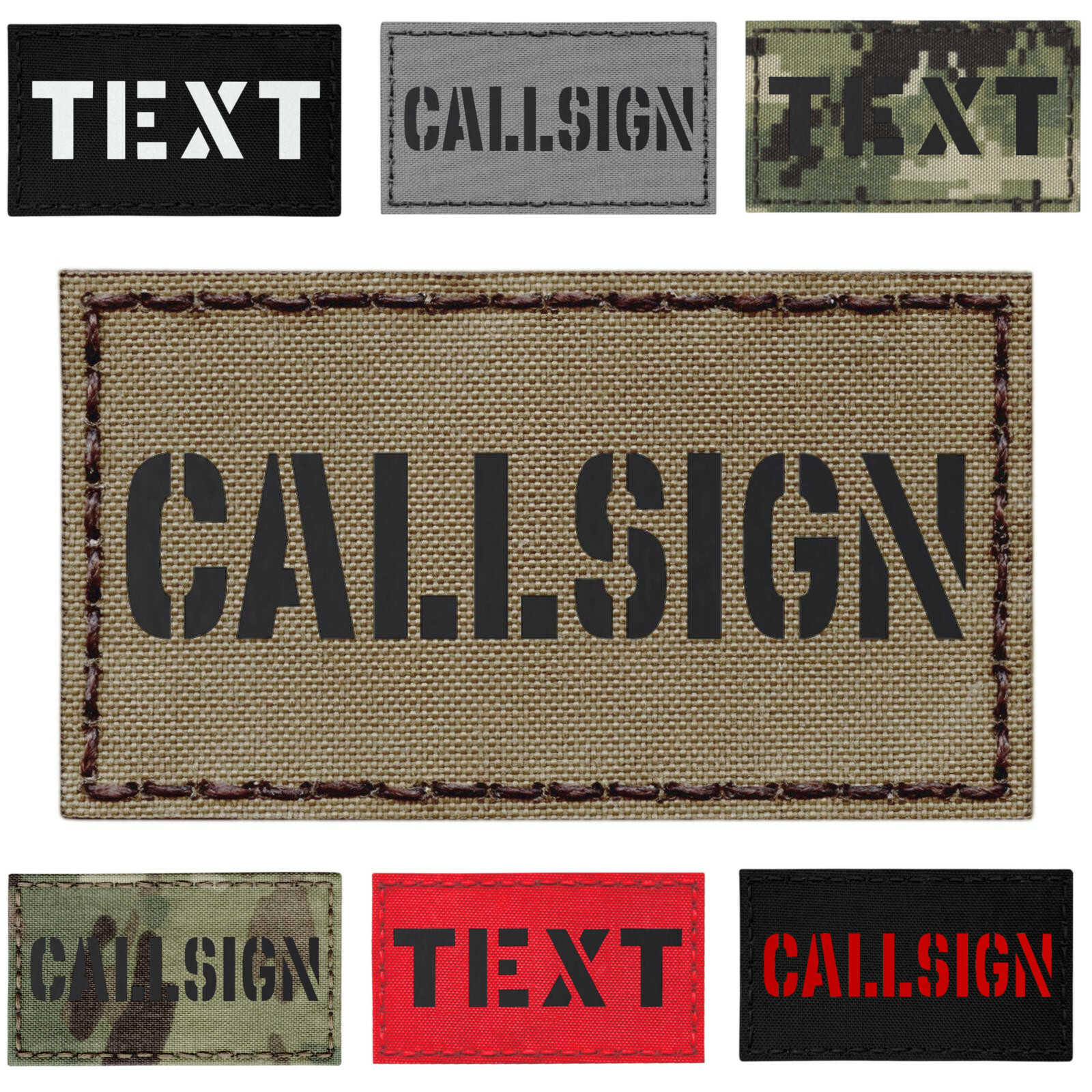 Custom 2"x3.5" Your Callsign Army Military Morale Tactical Laser Cut Patch #CST