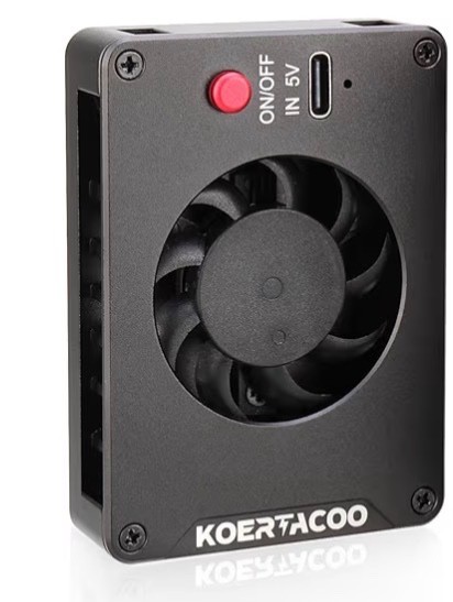 Camera External Cooling System Fan Sony A7M4 Canon R5 Fuji X-T4 XS10 Black B3