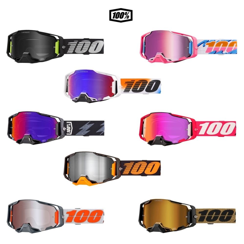 100% Armega Hiper MX Motocross Offroad Adult Goggles - Pick Color