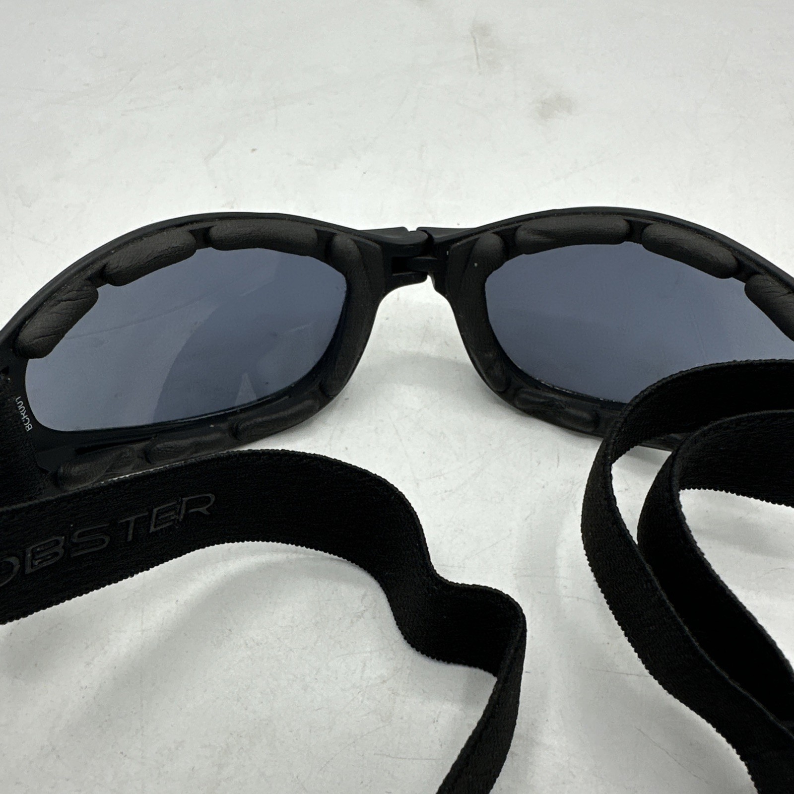 Bobster Crossfire Folding Goggles BCR001- EUC- Includes Motorcycle Carrying Case