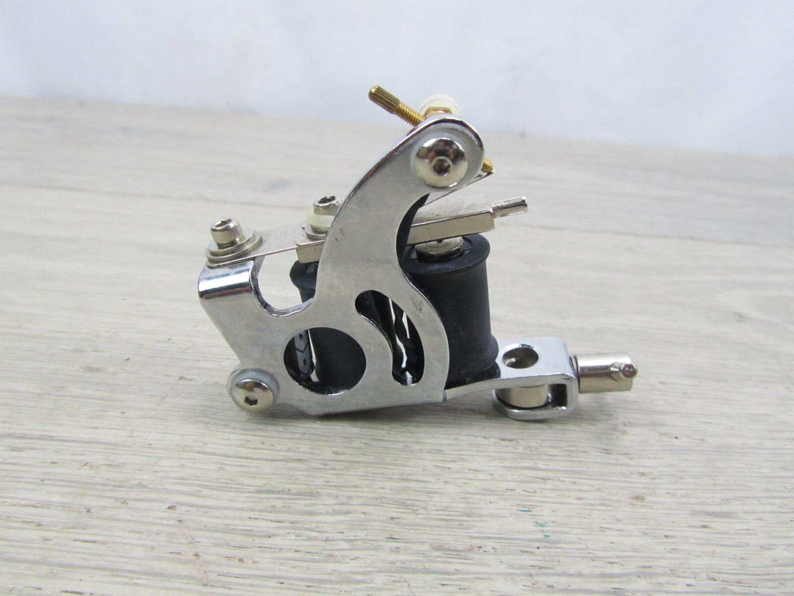 Tattoo Machine Liner Shader Chrome 10 Wrap Coils Tested & Ready Nice ! USA