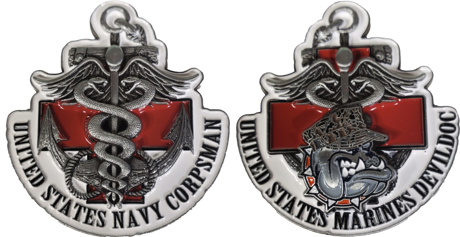 US Navy Corpsman US Marines "Devil Doc" Commemorative Challenge coin 2" 181