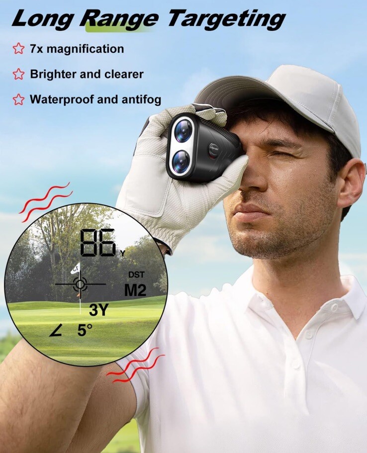 Range Finder Golf Rangefinder with Slope, Laser Range Finder New Open Box