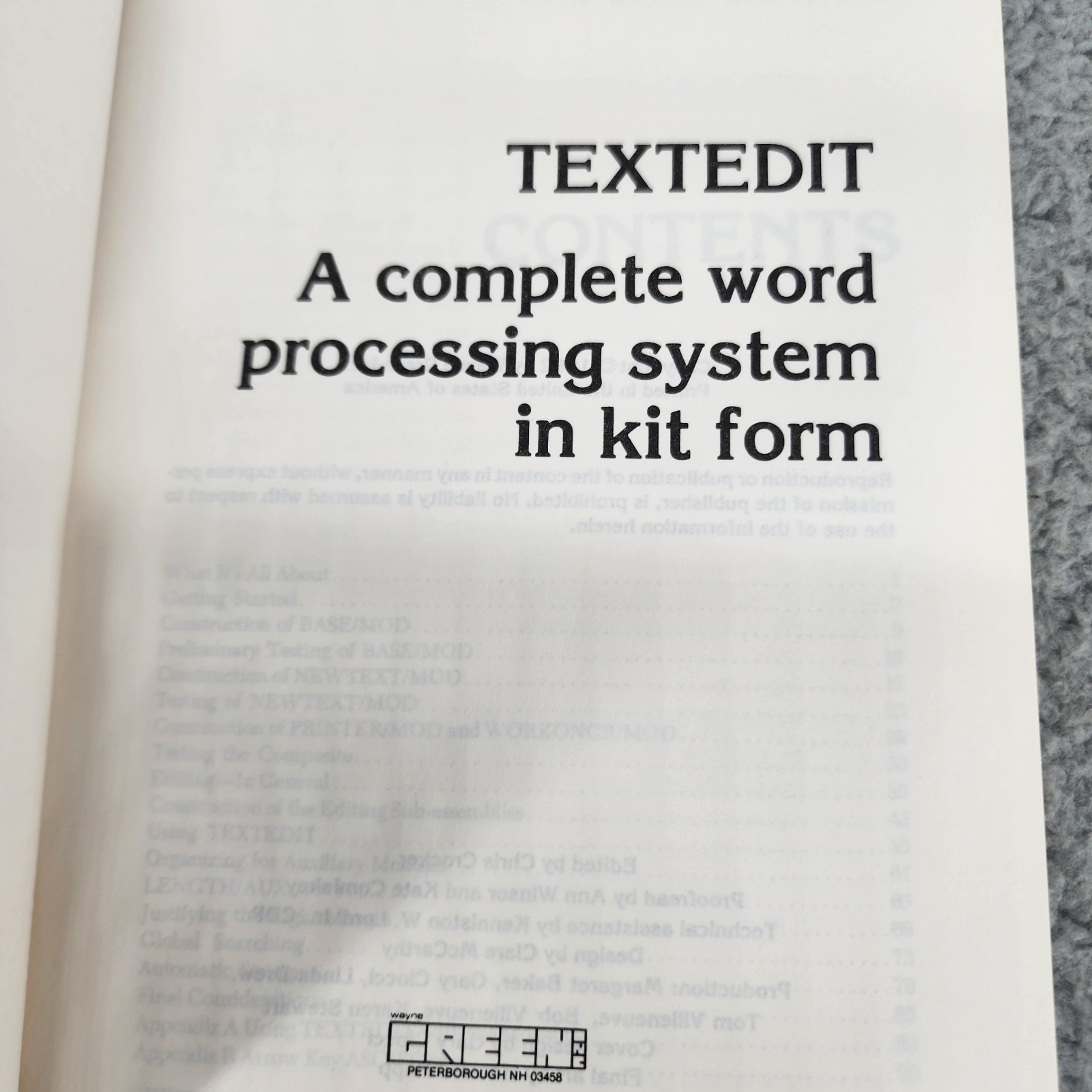 Floppy Disk 5.25 TEXTEDIT Program Vintage Software with Manual