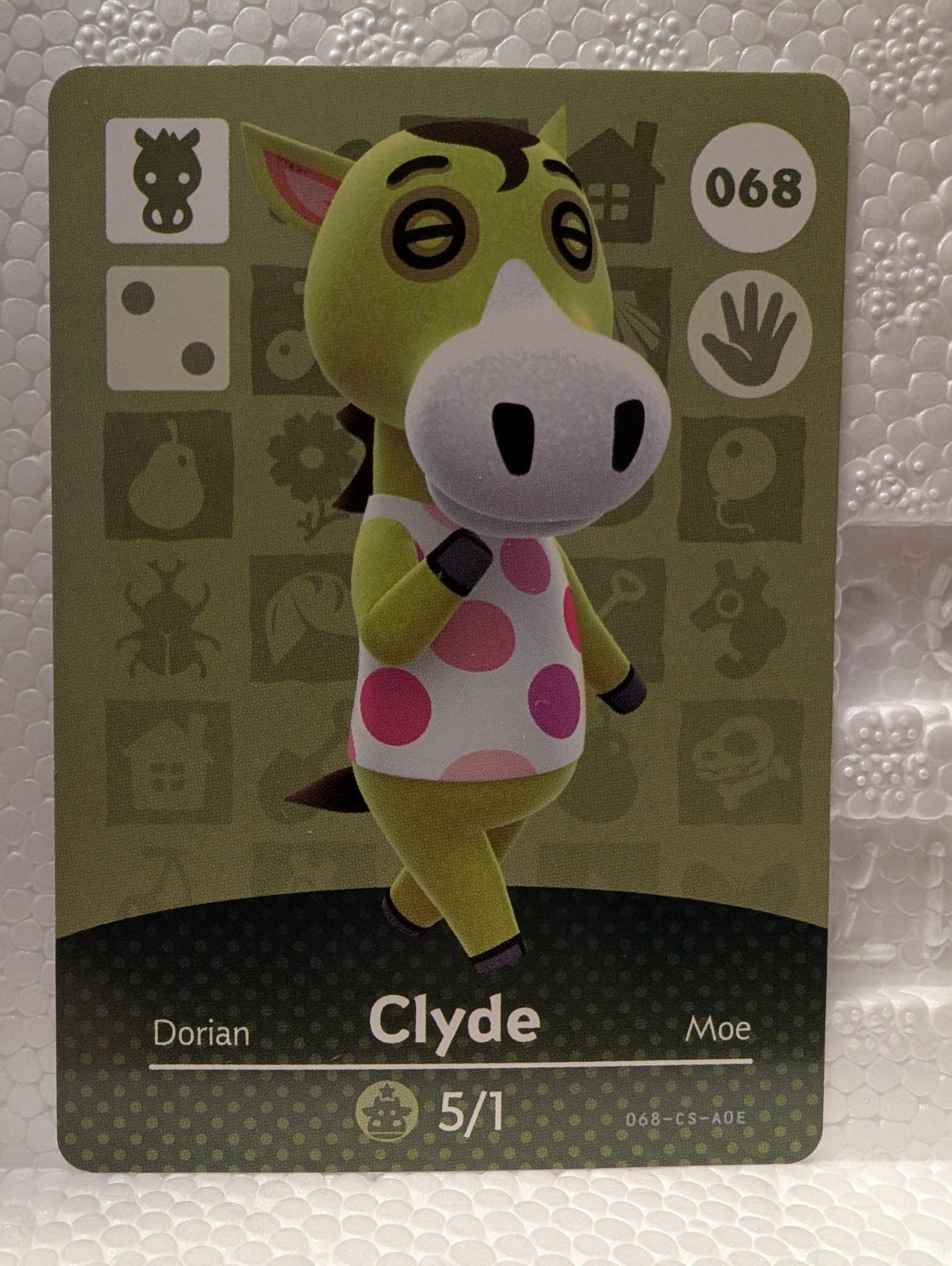 Clyde Amiibo Card - Authentic Animal Crossing Amiibo Card # 068
