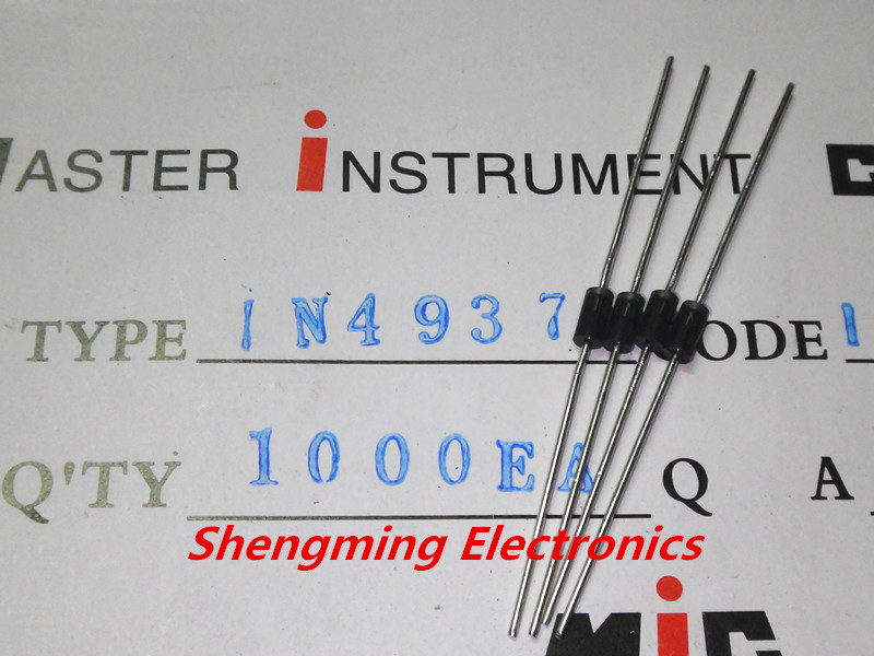100pcs 1N4937 IN4937 1A 600V Fast Recovery Diode