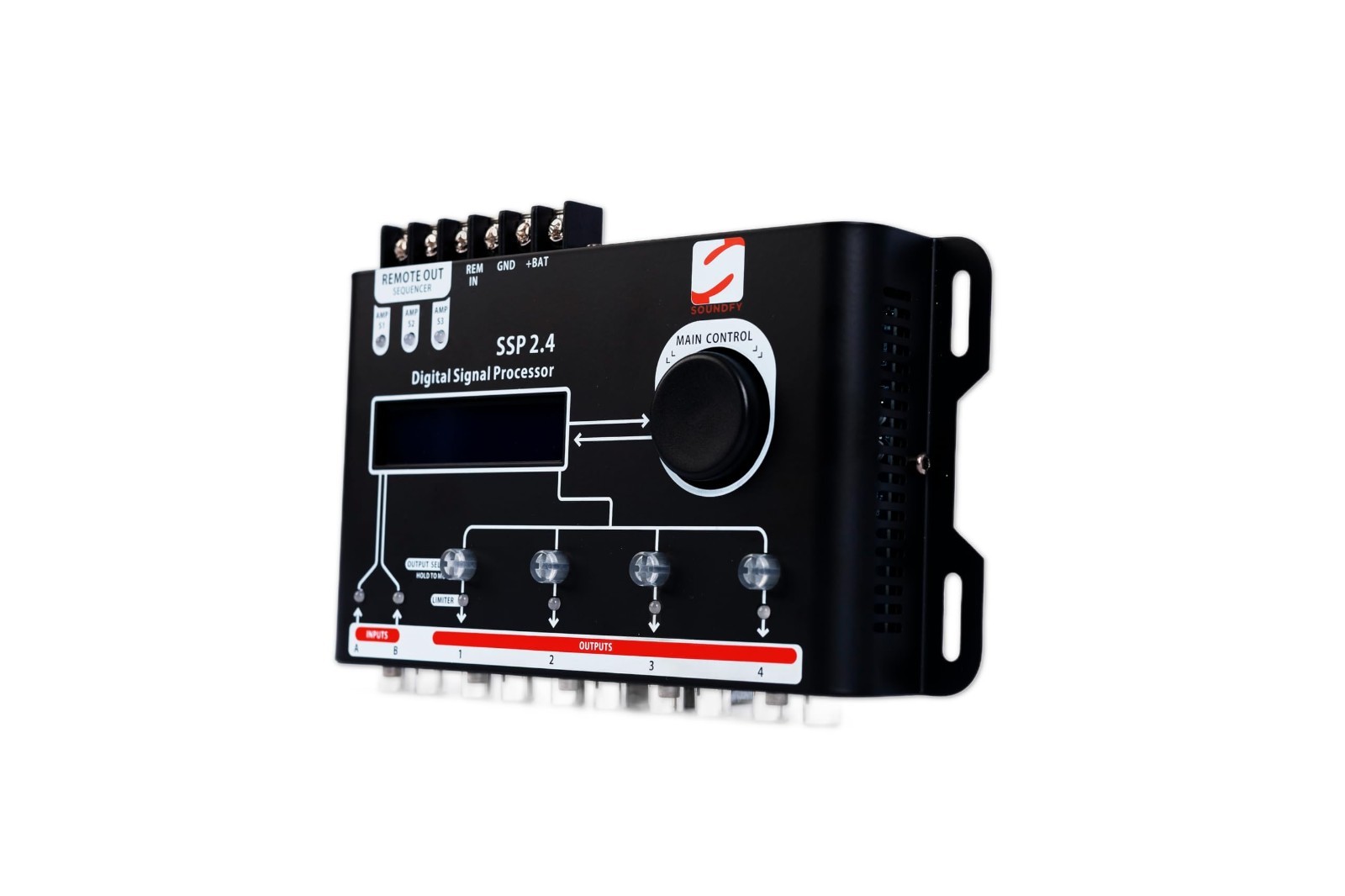 Car Audio DSP Equalizer 15 Band Graphic EQ 2 In 4 or 8 Out Crossover Processor