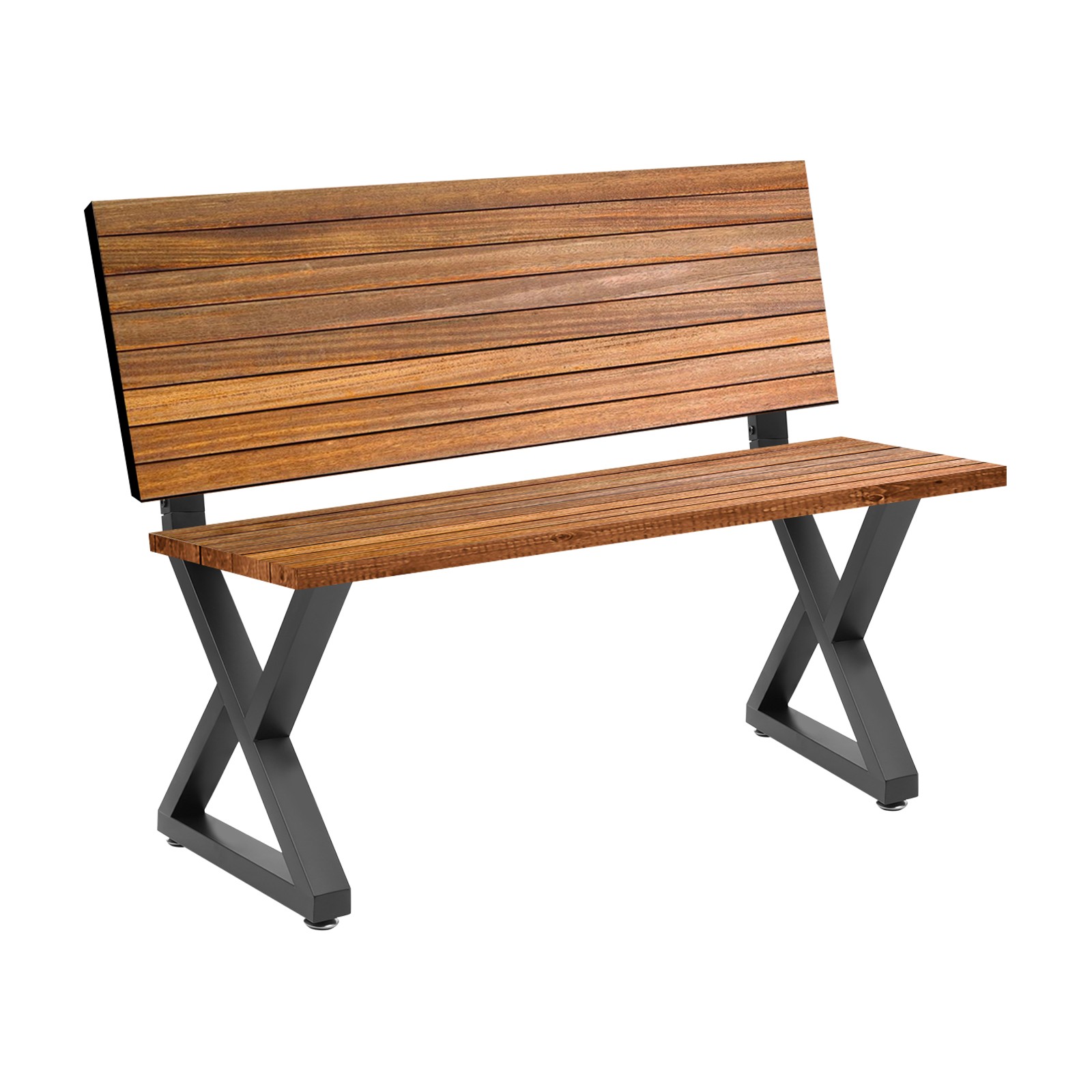 2PCS Bench Legs, Triangle Metal Bench Legs, Bench Legs with Backrest Bracket