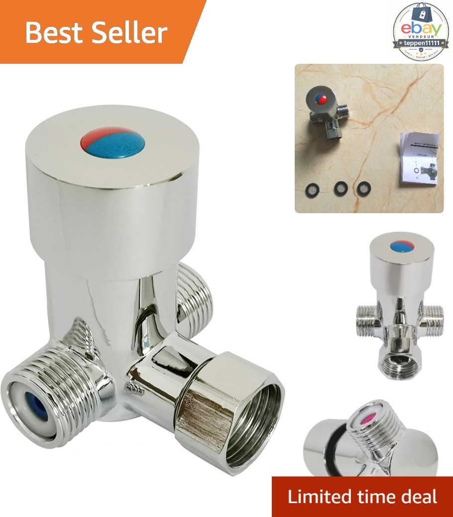 Hot Cold Water Mixing Valve Temperature Control Mixer G1/2