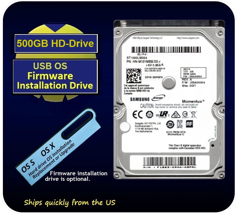 Xbox One X, S & Original 1540 500GB Internal Hard Drive HGST USB Firmware Option