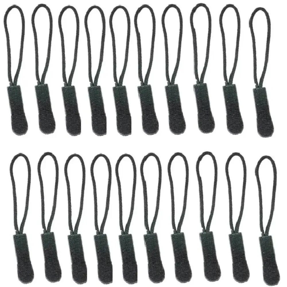 20PC Zipper Pull Puller End Fit Rope Tag Replacement Clip Broken Buckle Fixer Zi