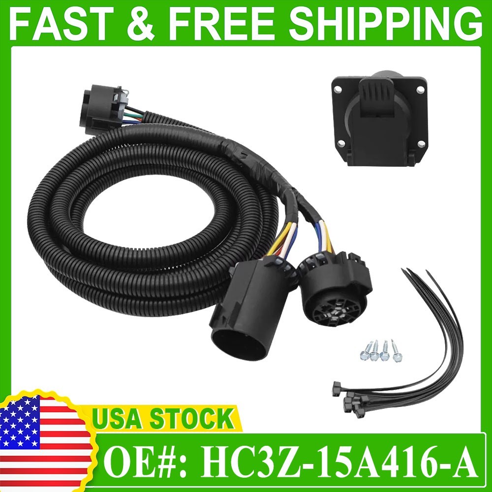 NEW 2017-2022 Ford Super Duty F250 - F550 In Bed Trailer Wiring Harness US