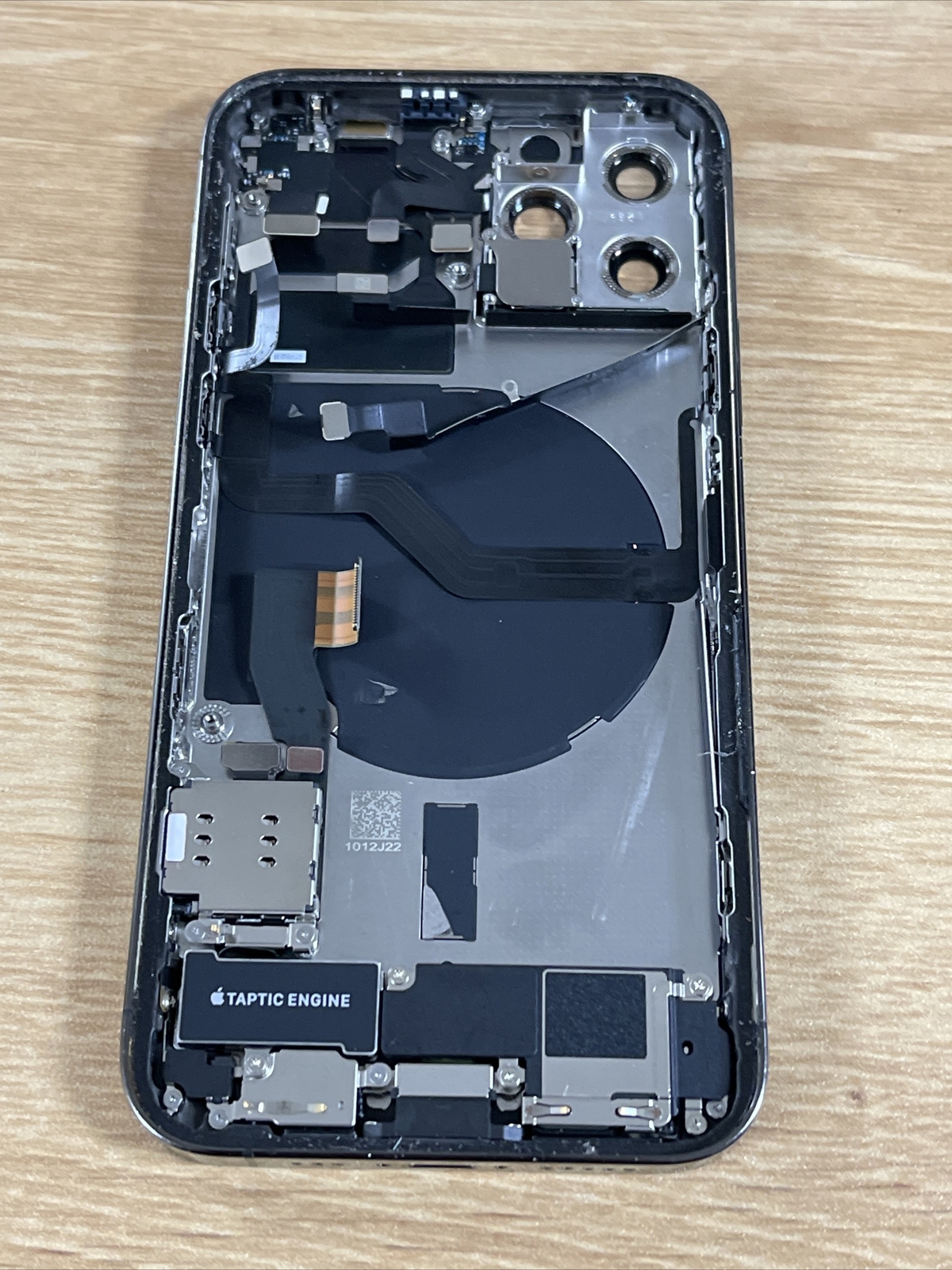 iPhone 12 Pro Housing Back Replacement Graphite With Small Parts OEM Grade B