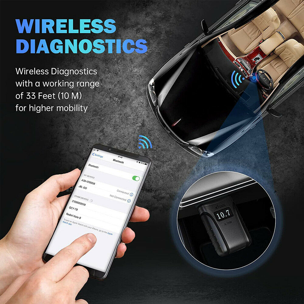 XTOOL A30M Car Bidirectional Scan Tool Diagnostic Scanner Code Reader 26+ Resets