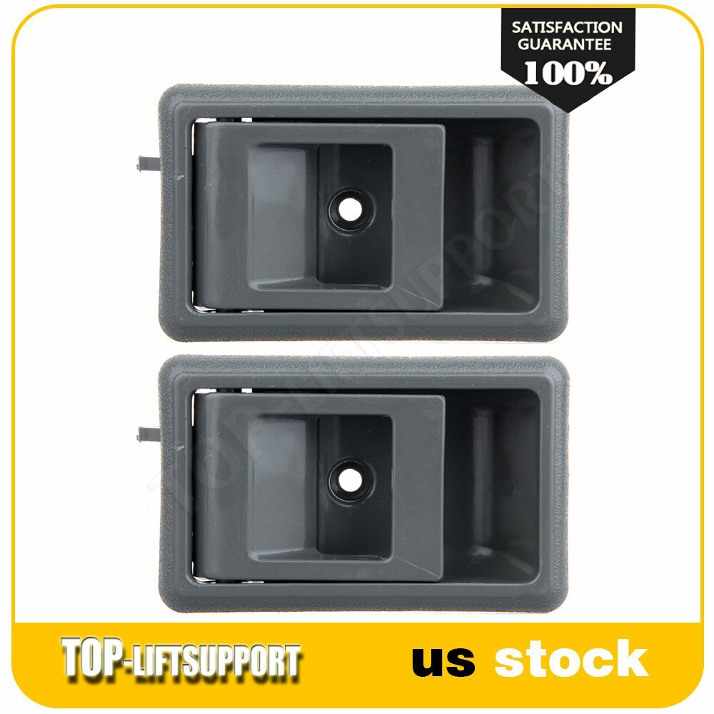2x Fits 95-00 Toyota Pickup 4Runner Door Handles Inside Front Left Driver Gray