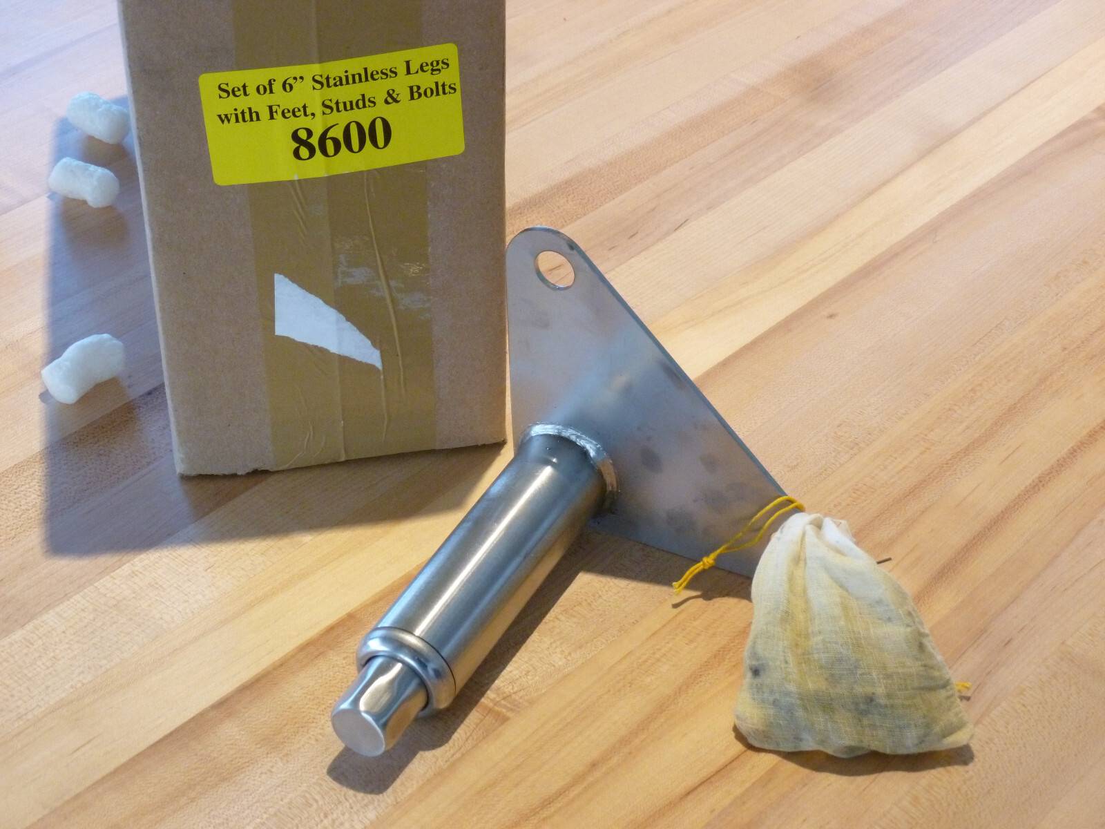 Blodgett 8600 Leg Set With Feet, 6", Stainless Steel, Set Of 4 - New/OEM