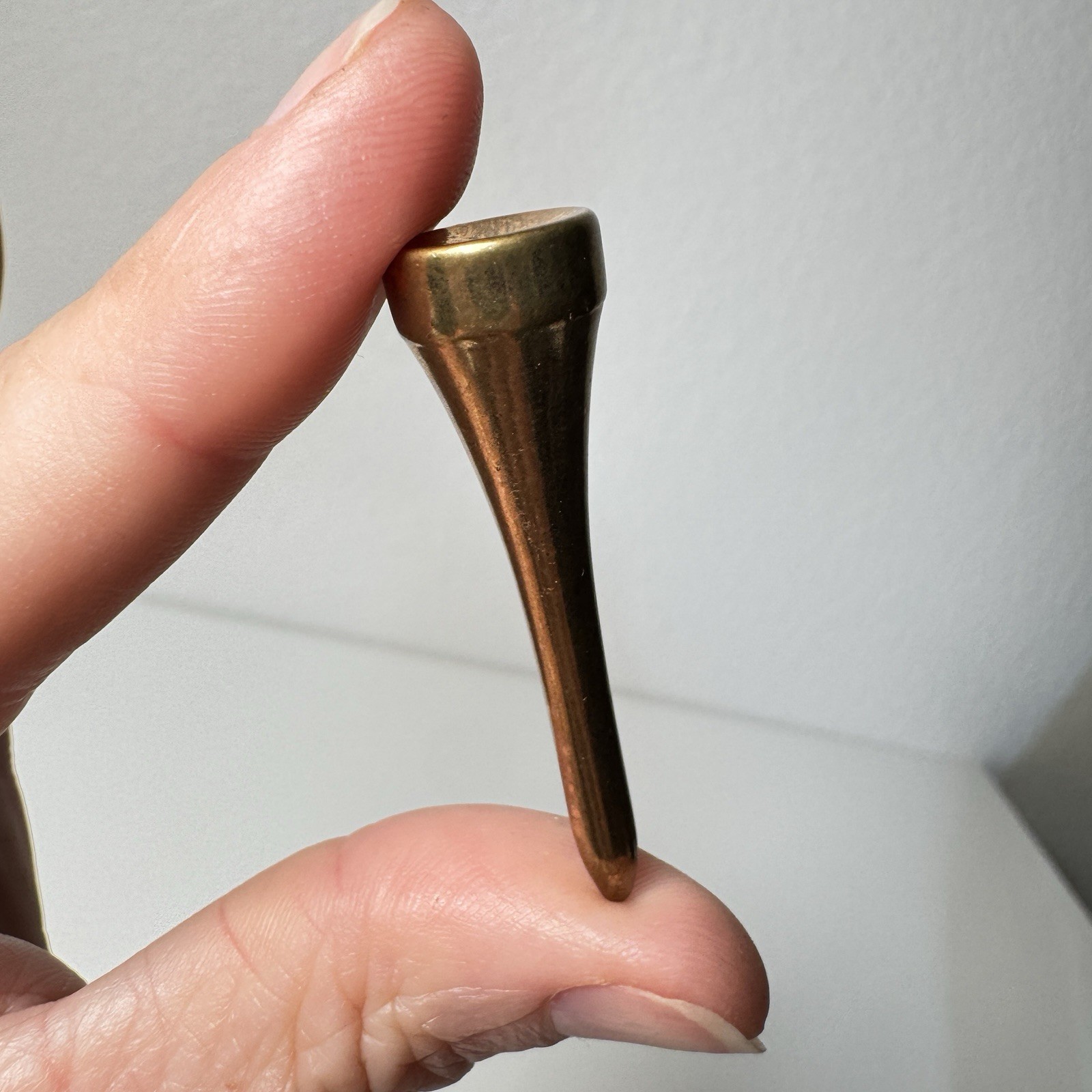 Rare Vintage Brass/ Gold Toned Golf Tee - Great Gift
