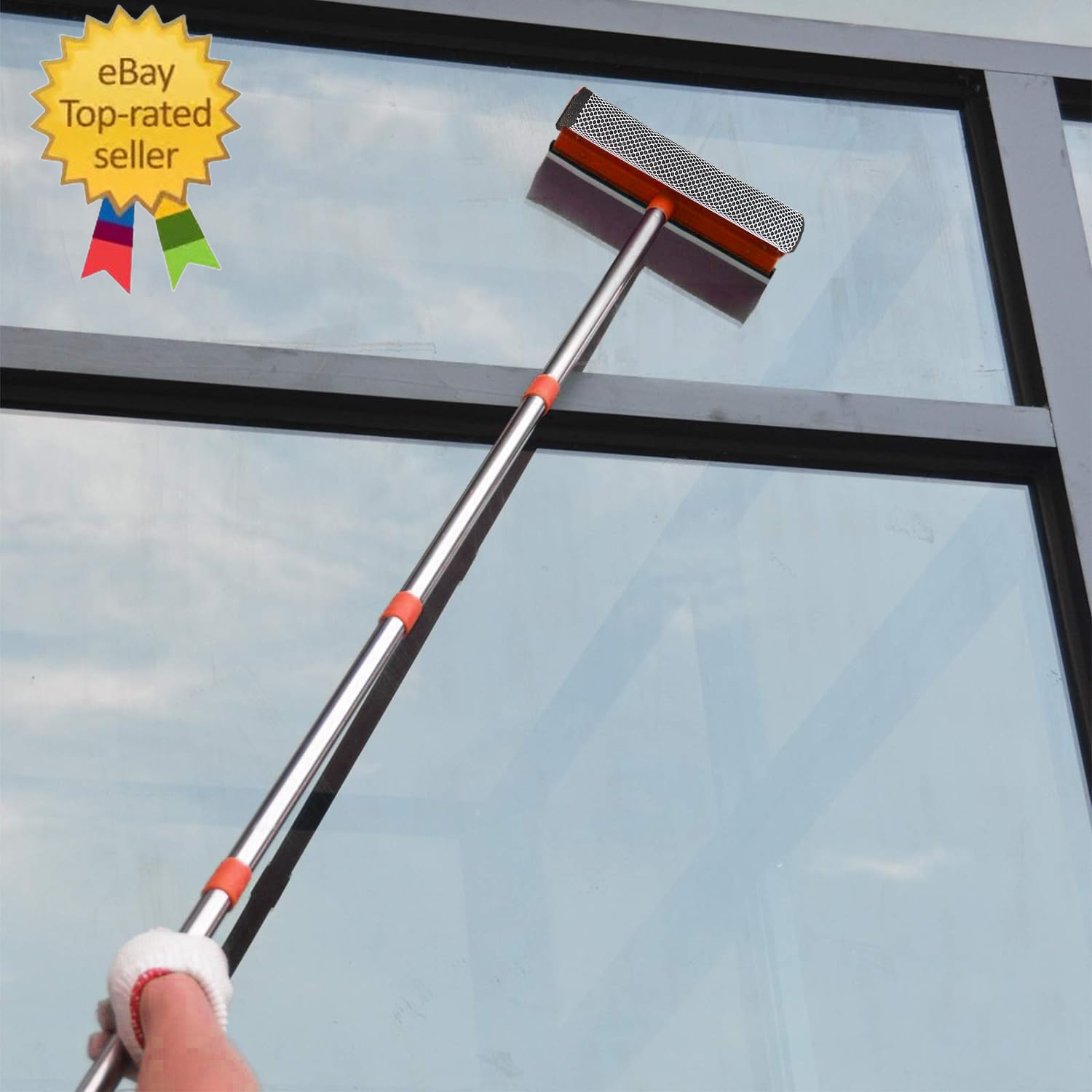 Window Squeegee for Window Cleaning, Squeegee Window Cleaner Tool 2 in 1 Car Win