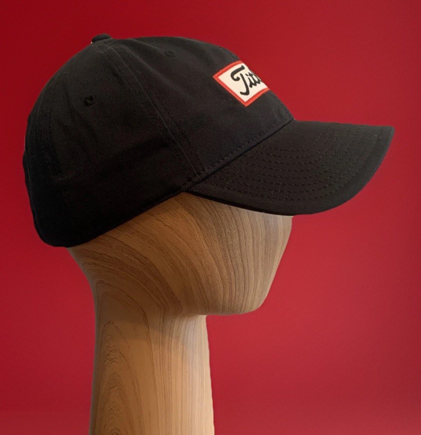 Titleist Hat Cap Golf Black Adjustable Lightweight Canvas Unisex