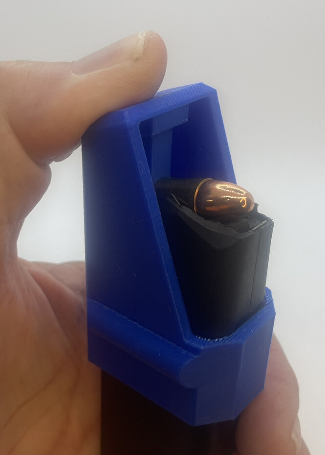 Glock 17 19 26 34 22 23 27 35 Magazine Loader Speedloader by Esource, BLUE!