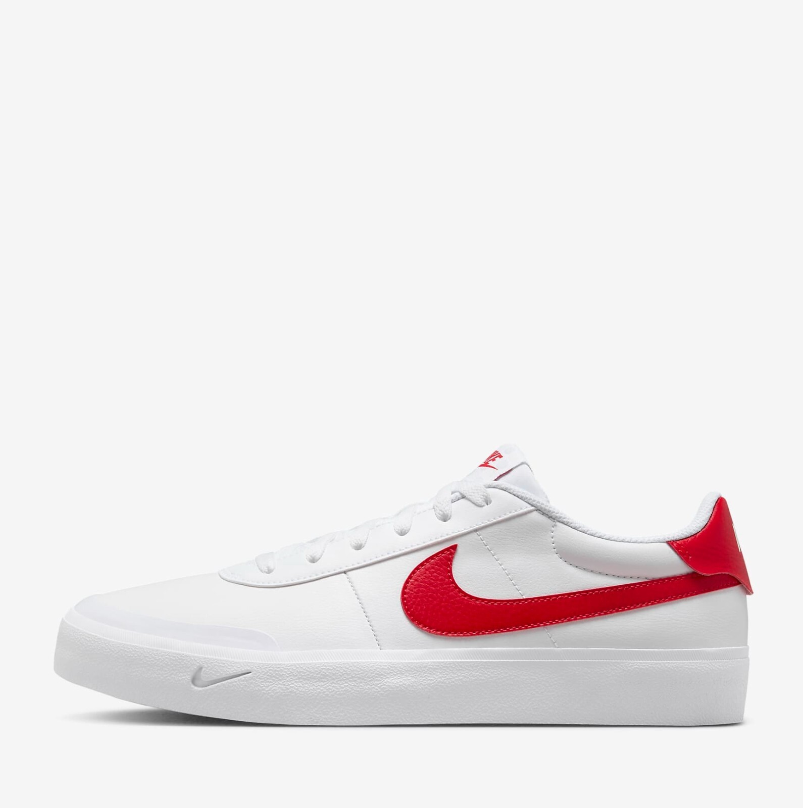 Nike Court Shot Sneakers Shoes White/University Red/Wolf Gray FQ8146-102 US 7-12