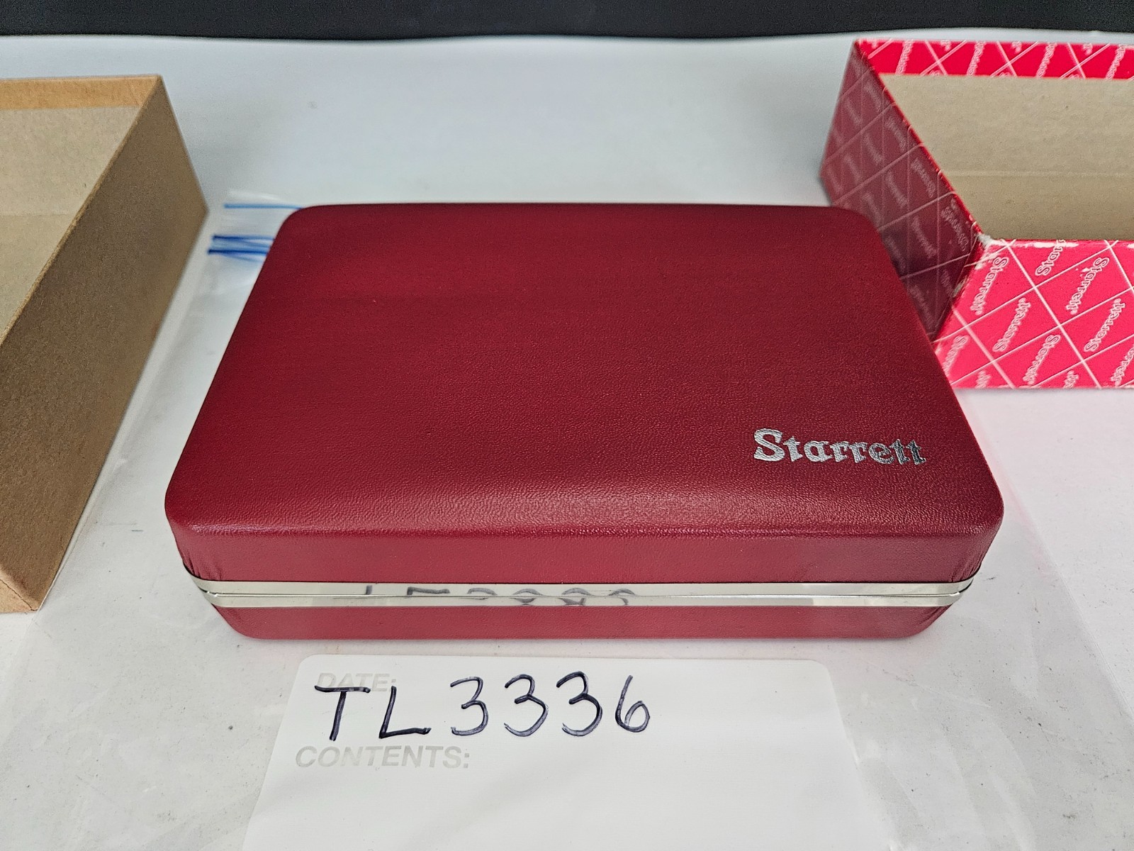 STARRETT #811-5CZ .0005" RANGE DIAL TEST INDICATOR SET W/CASE (TL3336)