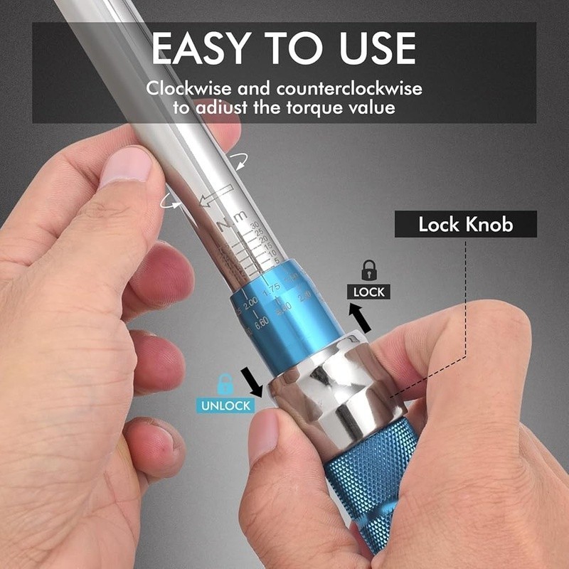 Adjustable Open End Torque Wrench 5 to 30 Nm Click Type HVAC Mini Split AC New