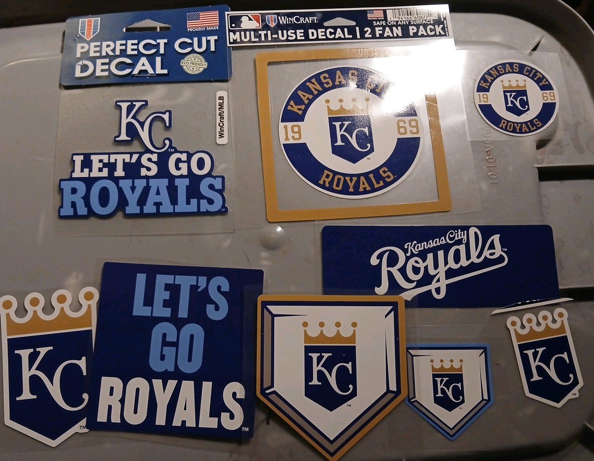 Lot Of Kansas City Royals Decals (9)