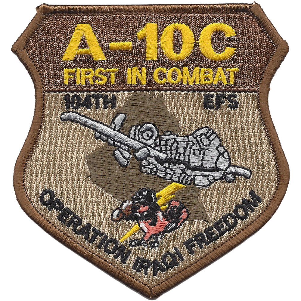 104th Expeditionary Flight Sqadron A-10C Operation Iraqi Freedom Patch